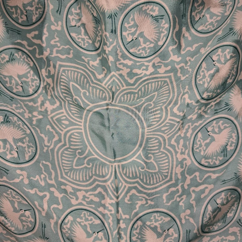 Vintage Korean Art Silk Scarf from The Smithsonian